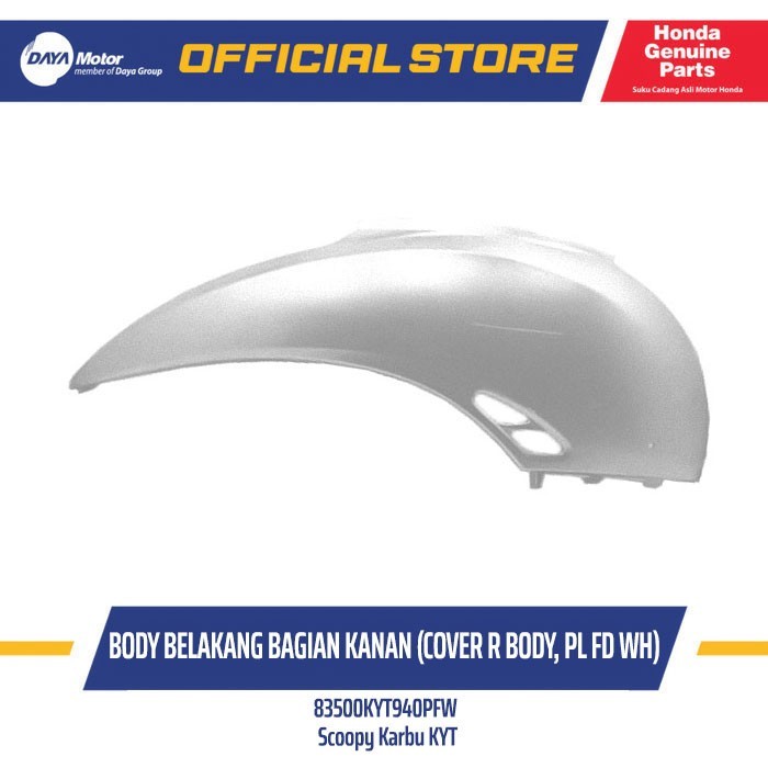 83500KYT940PFW - Cover Body Kanan Putih (Cover Right Body, PL FD WH) - HONDA Scoopy Karbu KYT