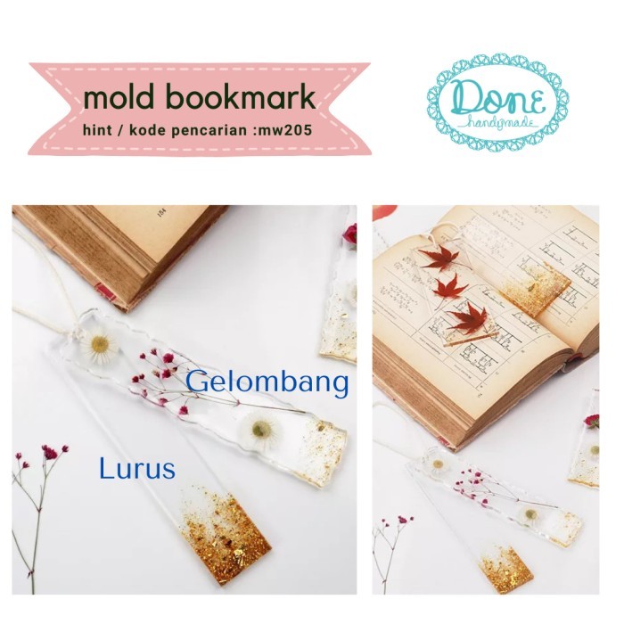 

TERBARU Bookmark mold cetakan selipan buku cetakan resin mold resin SMALL BISA GRAB!
