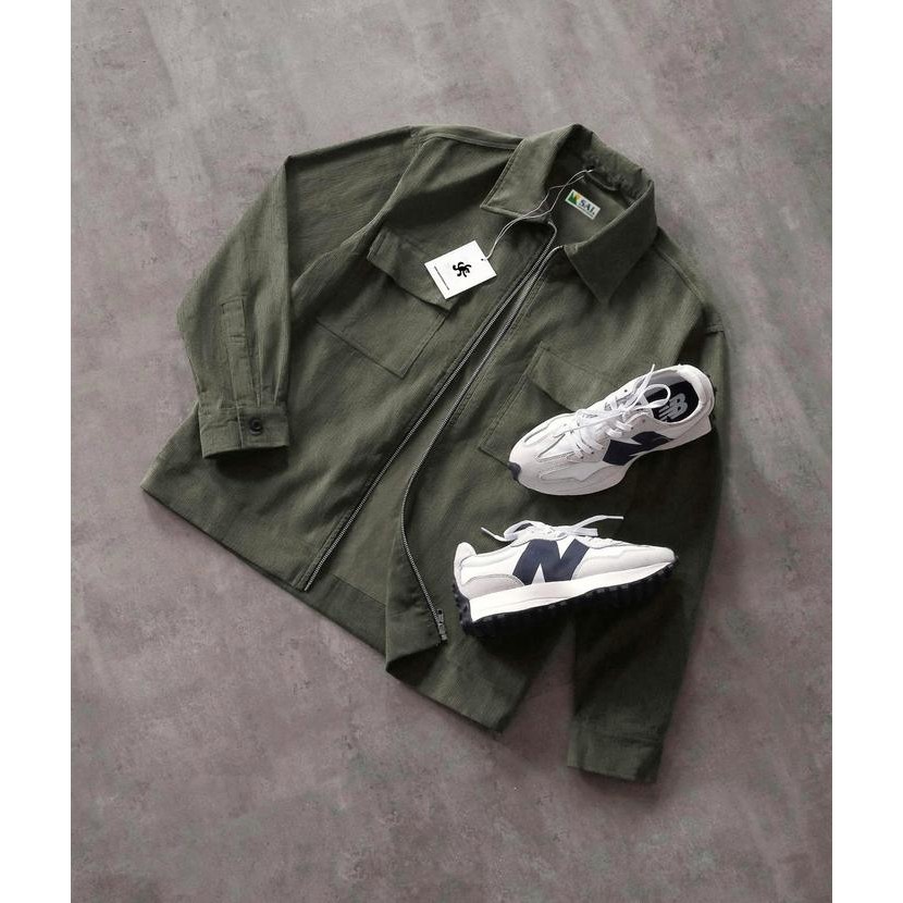 SAI.CO - Afterglow Corduroy Zipper Jacket Work Jacket Polos