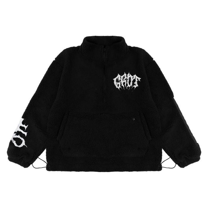 GRDT - Sherpa Half Zip Jacket Black