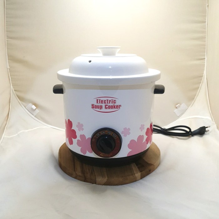 ;&;&;&;&] Slow Cooker Keramik 2.5L Cyprus Electric Soup Cooker