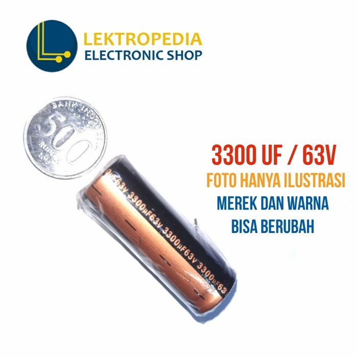 `````````] Elco 3300uf 63v Kapasitor 3300 uf mikro 63 v volt Elko 63volt