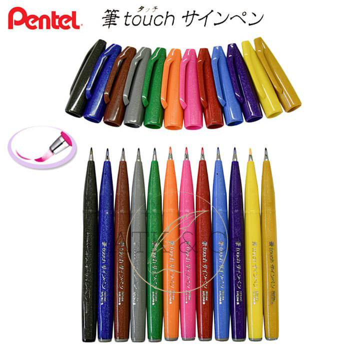 

TERLARIS! Pentel Touch Brush Sign Pen - Kuas Lettering