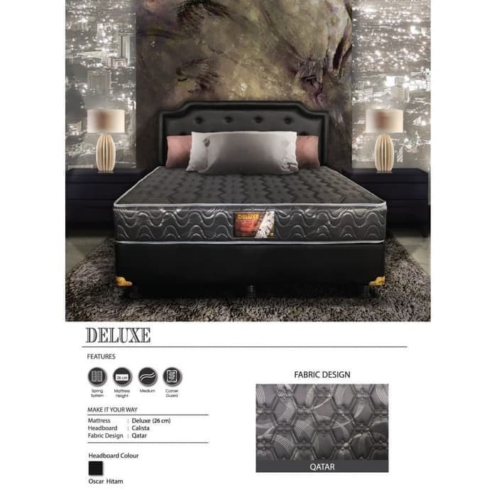 ```````] ORI SPRING BED Central tipe Deluxe 160x200 FULL SET
