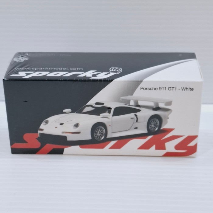 HOT SALE Sparky Spark Model Porsche 911 GT1 White