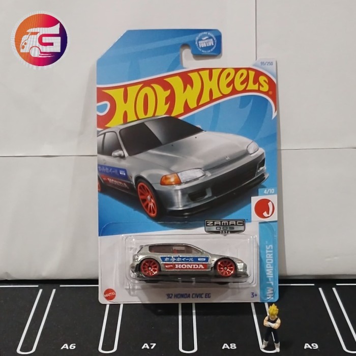 Hot Wheels 92 Honda Civic EG Zamac
