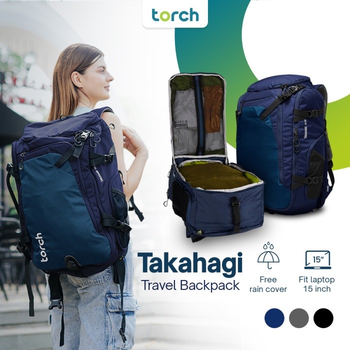Torch Tas Ransel Punggung Travelling 40 Liter - Travel Backpack Takahagi