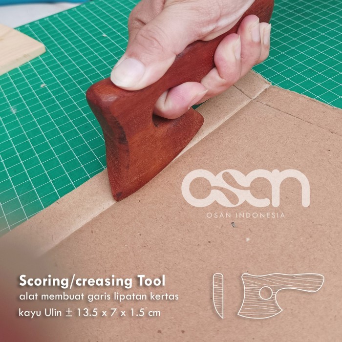 

Scoring folding tool, Creasing Tool, membuat garis lipatan, kayu Ulin