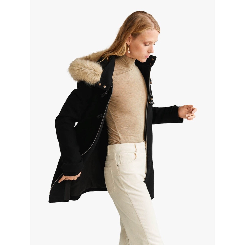 Mango - Jaket Mantel Woolperk