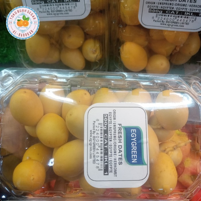 

kurma muda kurma kuning fresh per pack 500 gram