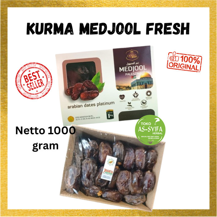 

Kurma Medjol Palestina 1kg Jumbo Jericho Kurma Premium Medjool Fresh