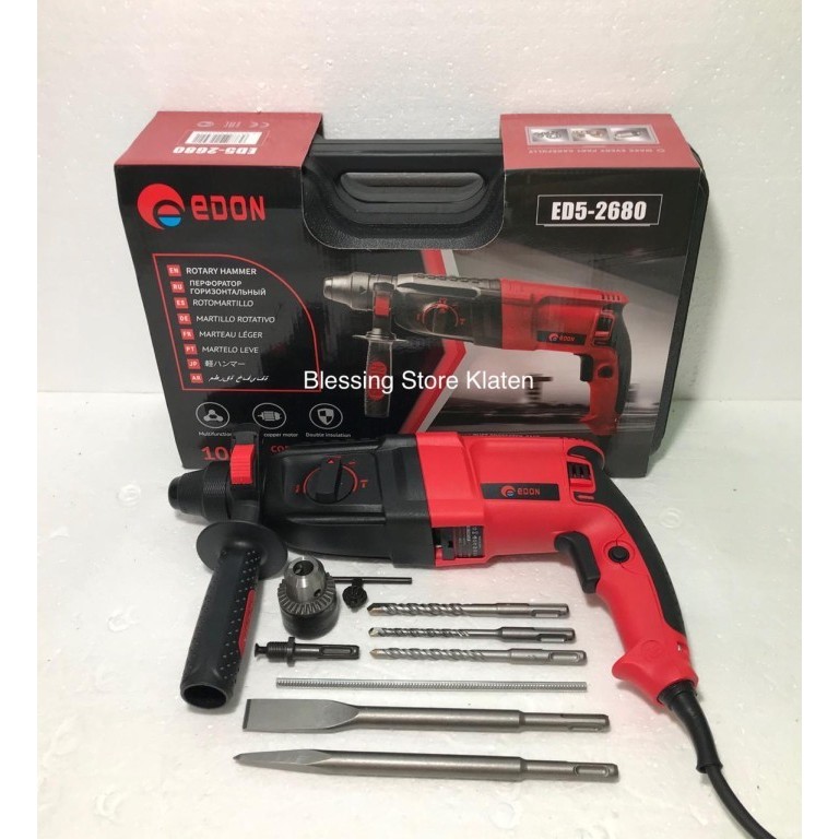 {{{{{{] MESIN BOBOK BETON TEMBOK EDON ED5-2680 / MESIN BOR HAMMER BETON EDON