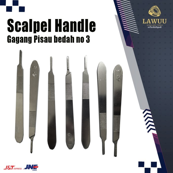 {{{{{{] SCALPEL HANDLE / Gagang Pisau bedah /Stainless Steel