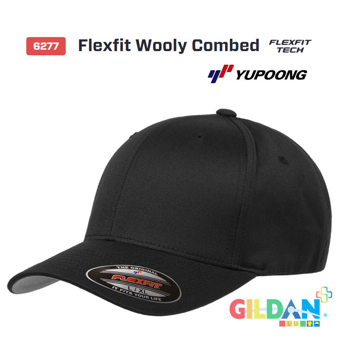 6277 Flexfit Wooly Combed Snapback Topi Flexfit Yupoong [Original]