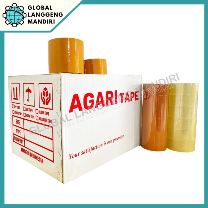 

Terbaru!! Lakban Bening Coklat 2 Inch X 90 Yard ( 45Mm X 90 Yard) Khusus Instan Cod