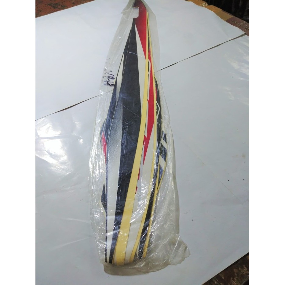 Stiker Body & Lis Bodi & Striping Mio Gt 2014 Merah Hitam