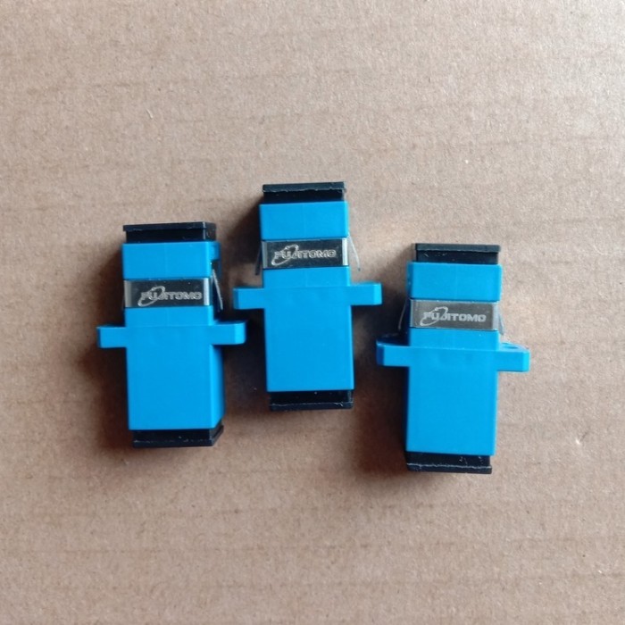 Produk Unggulan Adapter / Barrel Fiber Optic Sc Upc Fujitomo Premium Isi 50 Pcs