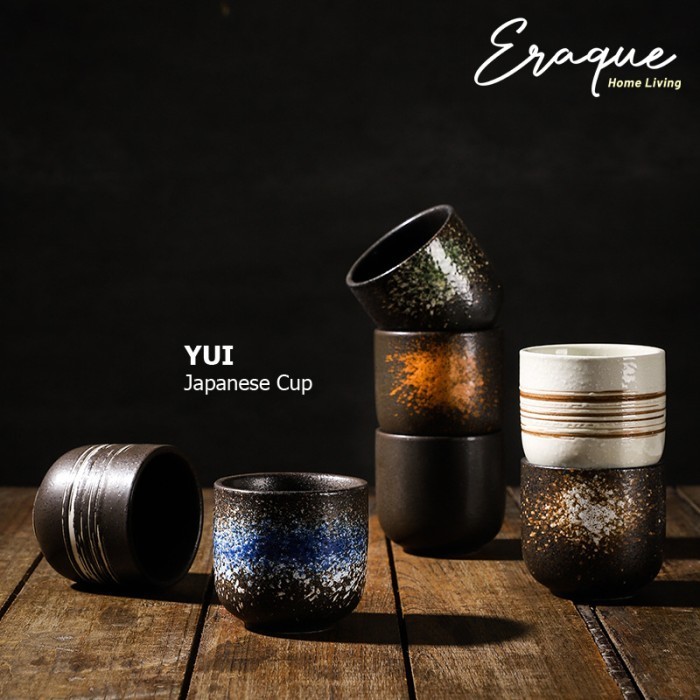 Yui Japanese Cup / Gelas Cangkir Sloki Keramik Teh Kopi Latte Jepang