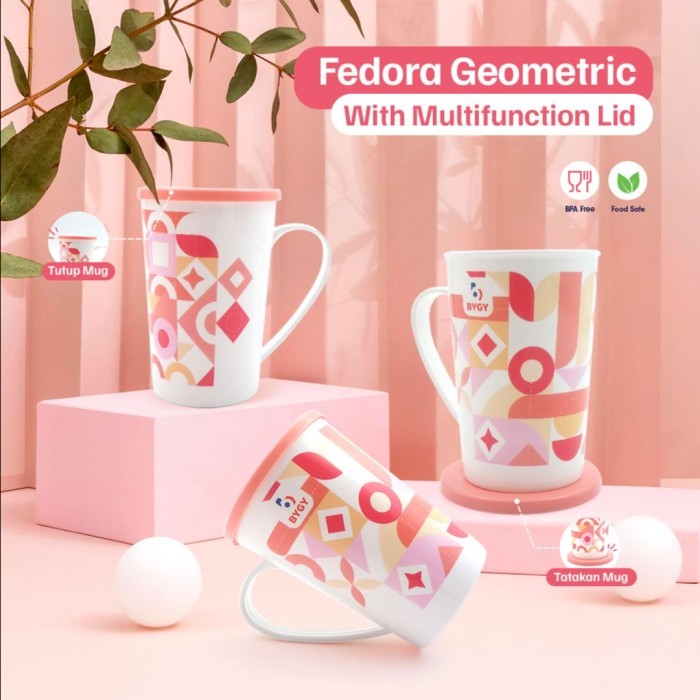 Gelas Cangkir Tutup Plastik Mug Minum Motif Plastik Anti Tumpah Biggy