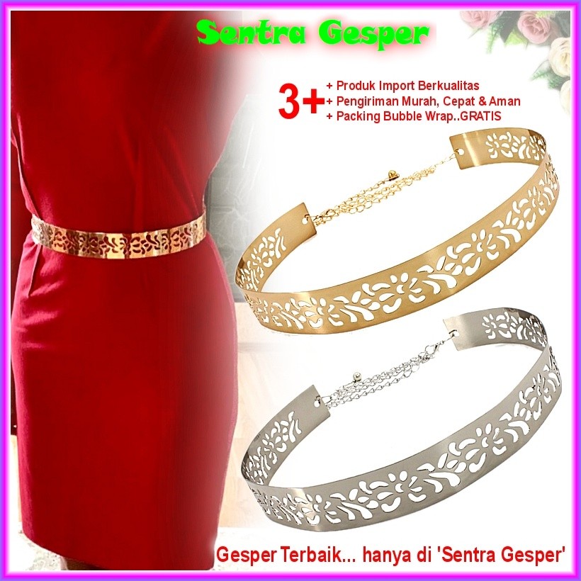 Belt Geper Iat Ggang Abu Plat Wanita Rantai Fahion Orea Cewe Obi Ring Ema Gold Gaper Einian Bear Oby