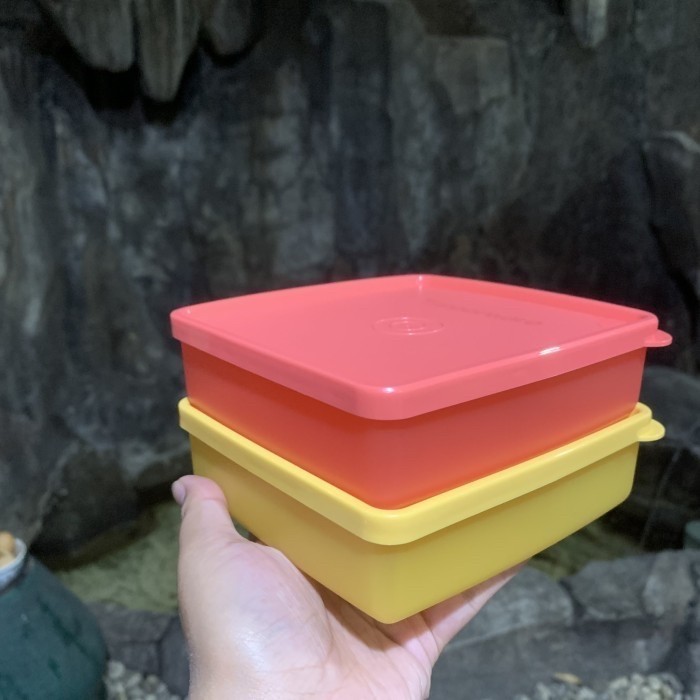 KOTAK MAKAN TUPPERWARE SQUARE AWAY LUNCH BOX TEMPAT BEKAL