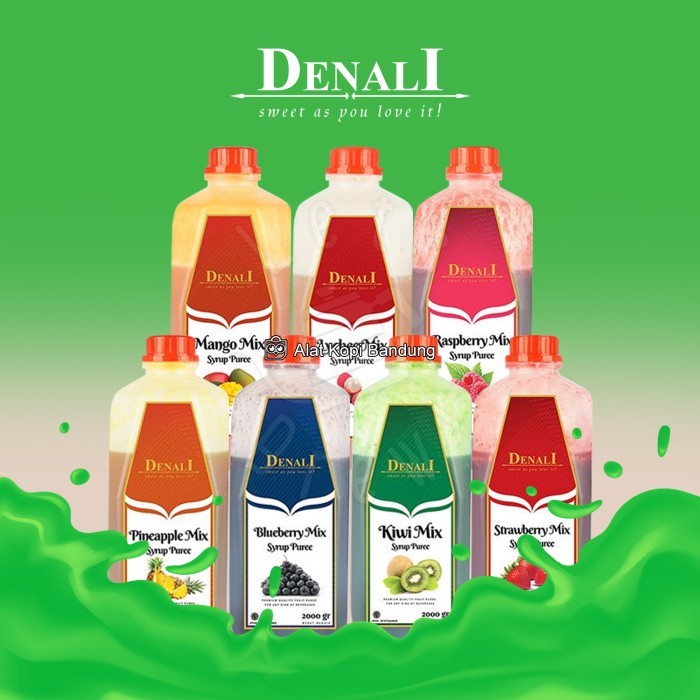 

Denali Puree Mix Syrup Strawberry Pinneaple Lychee Raspberry 2000g