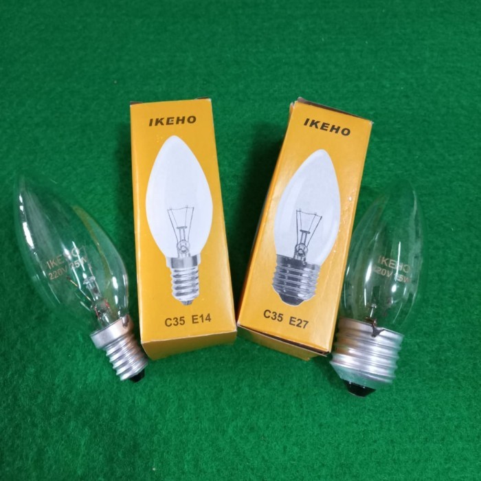 monggo] Lamp Candle Lilin Jantung E14 / E27/ 15/ 25/ 40 W IKEHO C35 Lampu hias