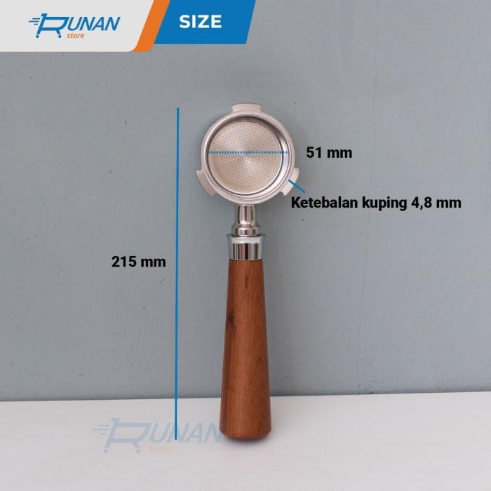 PORTAFILTER NAKED BOTTOMLESS 51MM DELONGHI 3 KUPING PORTA FILTER 51 MM