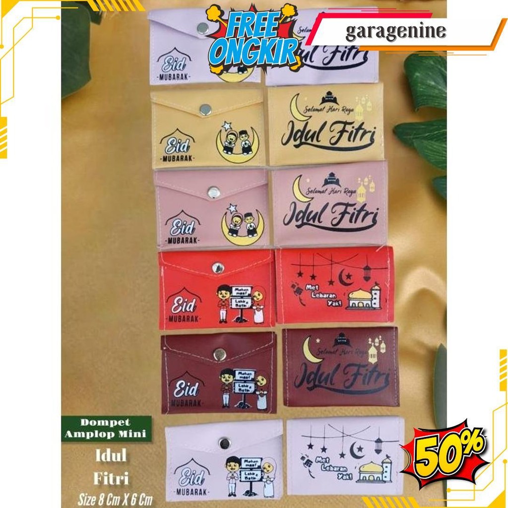 

[ 12 Pcs ]Mini Dompet Amplop Lebaran / Implek Natal Per Pac Isi 12 Pcs Cod