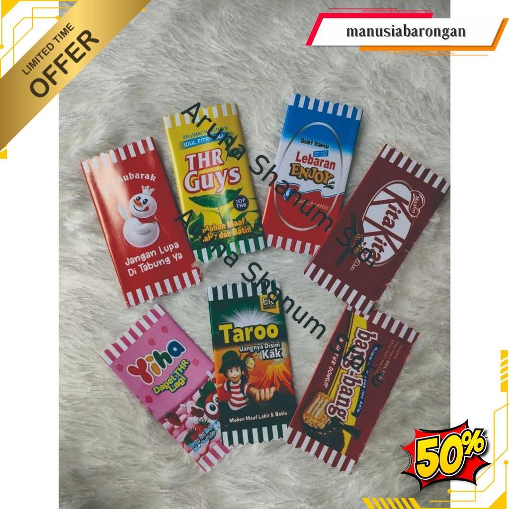 

Grosir 100 Pcs Amplop Lebaran Motif Permen Gratis Ongkir