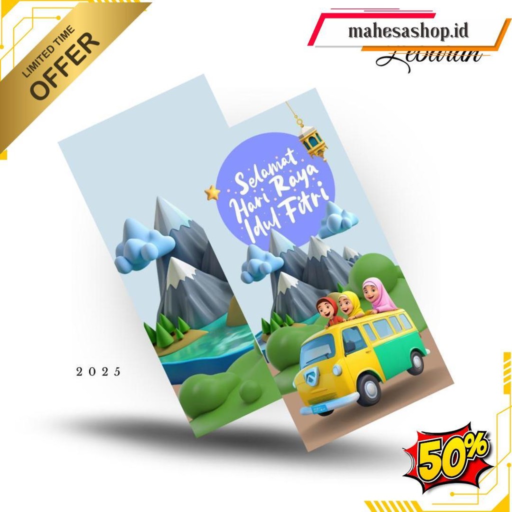 

Amplop Lebaran Panjang Premium Isi 50 Angpau Desain Tema Mudik Aesthetic Idul Fitri 2025 Terlaris