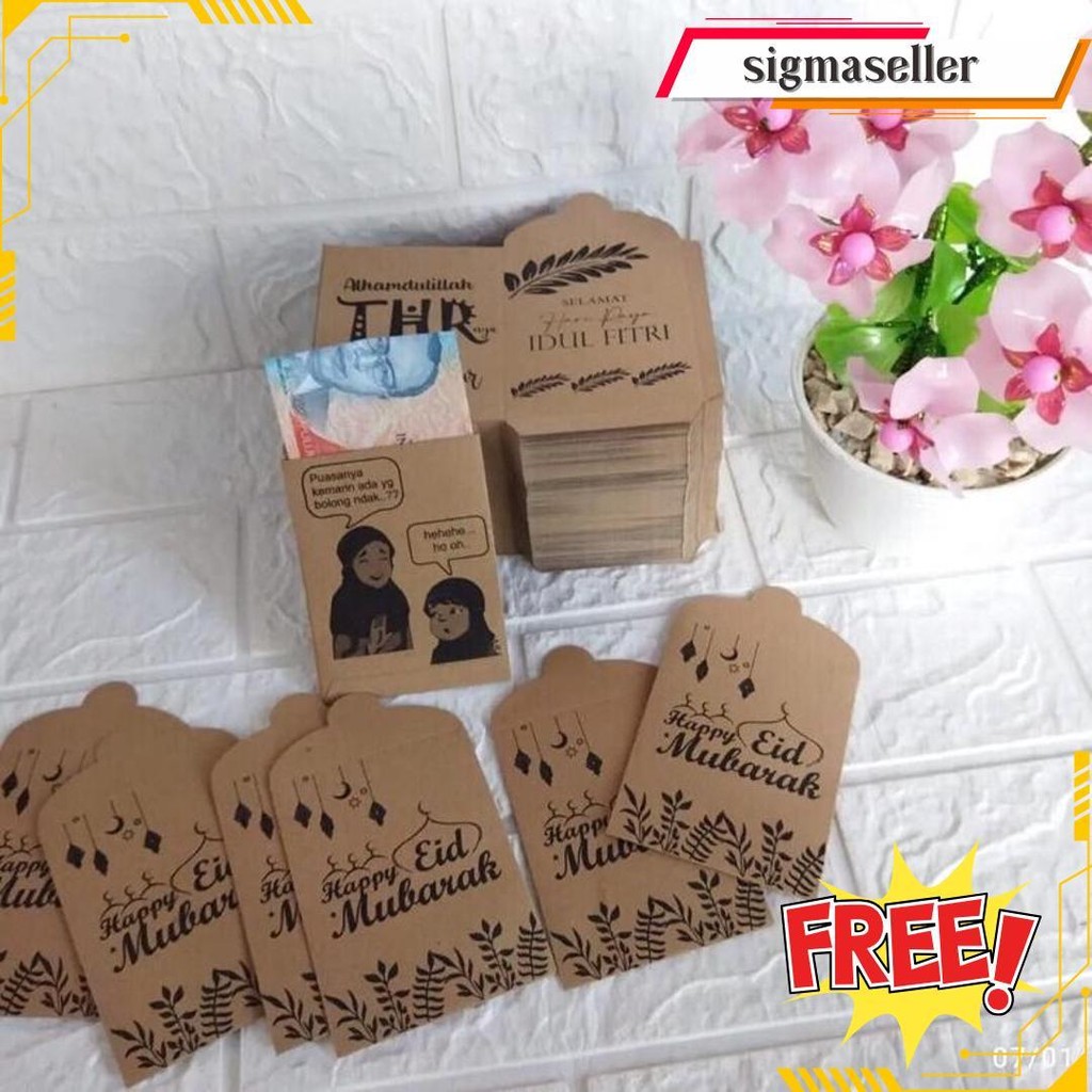 

100Pcs Amplop Lebaran Kertas Karton Gratis Ongkir