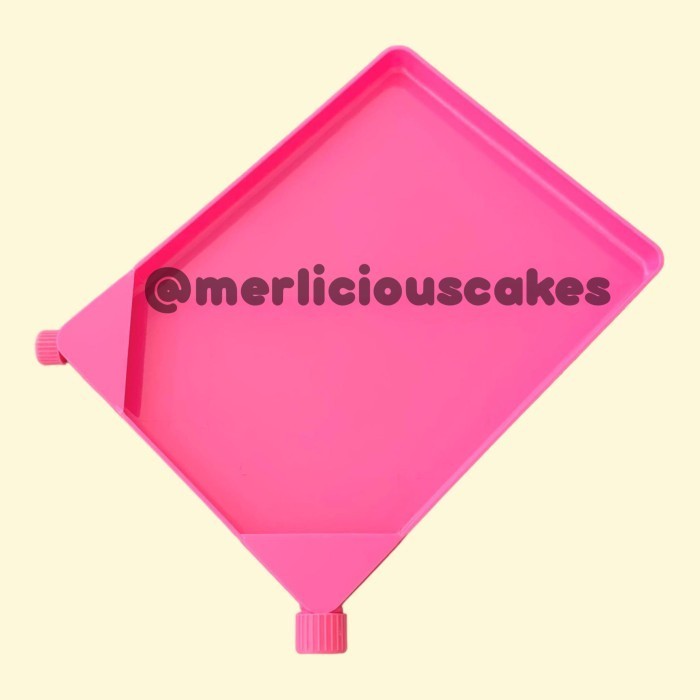~~~~~] Pink Sprinkles Tray Sprinkle Catcher Funnel Alas Sprinkles Penuang Mutiara Trimit Taburan