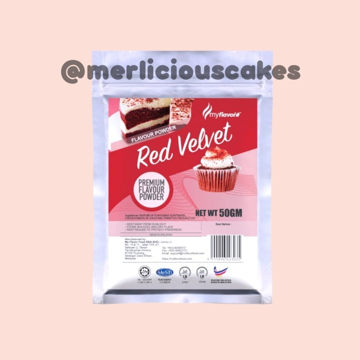 

*****] Red Velvet Flavour Powder My Flavor Perisa Makanan Bubuk Halal