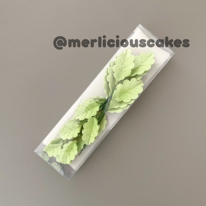 

'+'+'+'+] Rangkaian Daun Oak Leaf Gumpaste Flower Cake Kue Topper