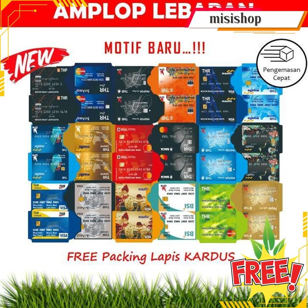 

Amplop Lebaran (Isi 10 Lembar) Ukuran 7X12 - Sedang | Siap Pakai Sdh Lem | Amplop Lebaran Lembaran | Amplop Atm Idul Fitri Original Produk