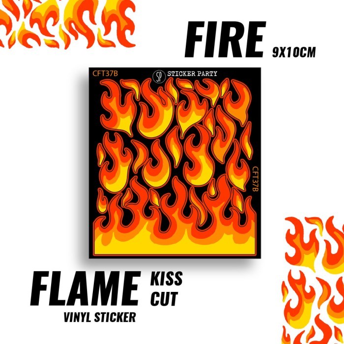 

:0:0:0] Sticker Party Stiker Flame Api Fire Deco Polaroid Polco Kpop CFT37