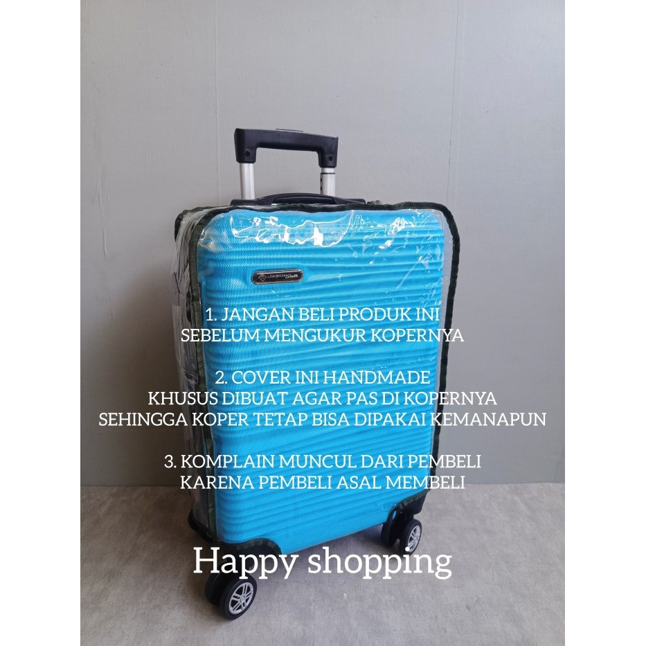 >*>*>*>*] cover koper sarung koper bungkus koper sarung koper mika transparan