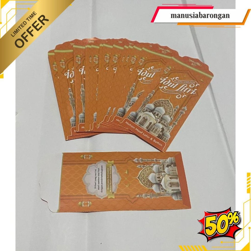 

Amplop Isi 50 Ampau Lebaran Masjid Uk Besar Lembar Uk 16X8Cm Masjid Df Siap Kirim