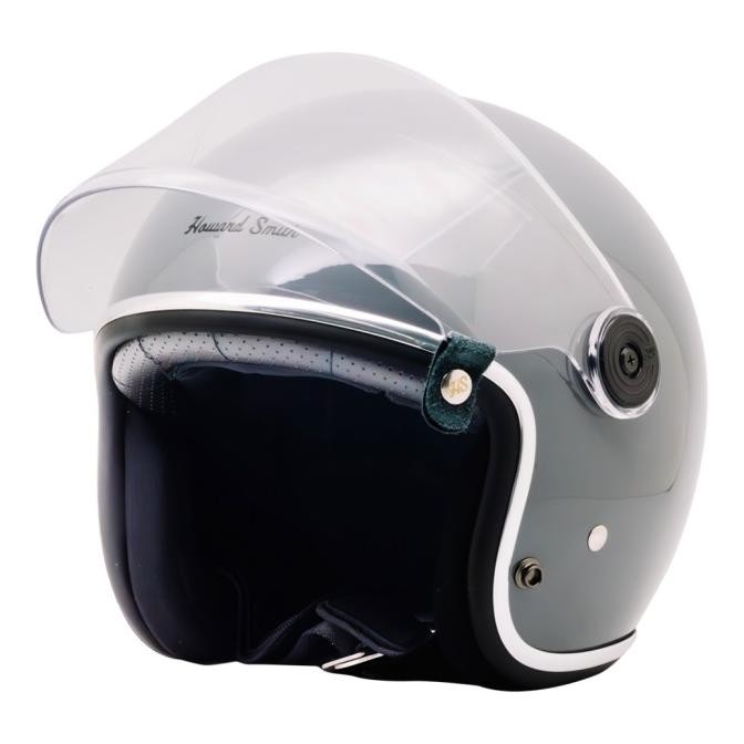 Howard Smith Jetter Retro Helm Half Face - Modern Grey