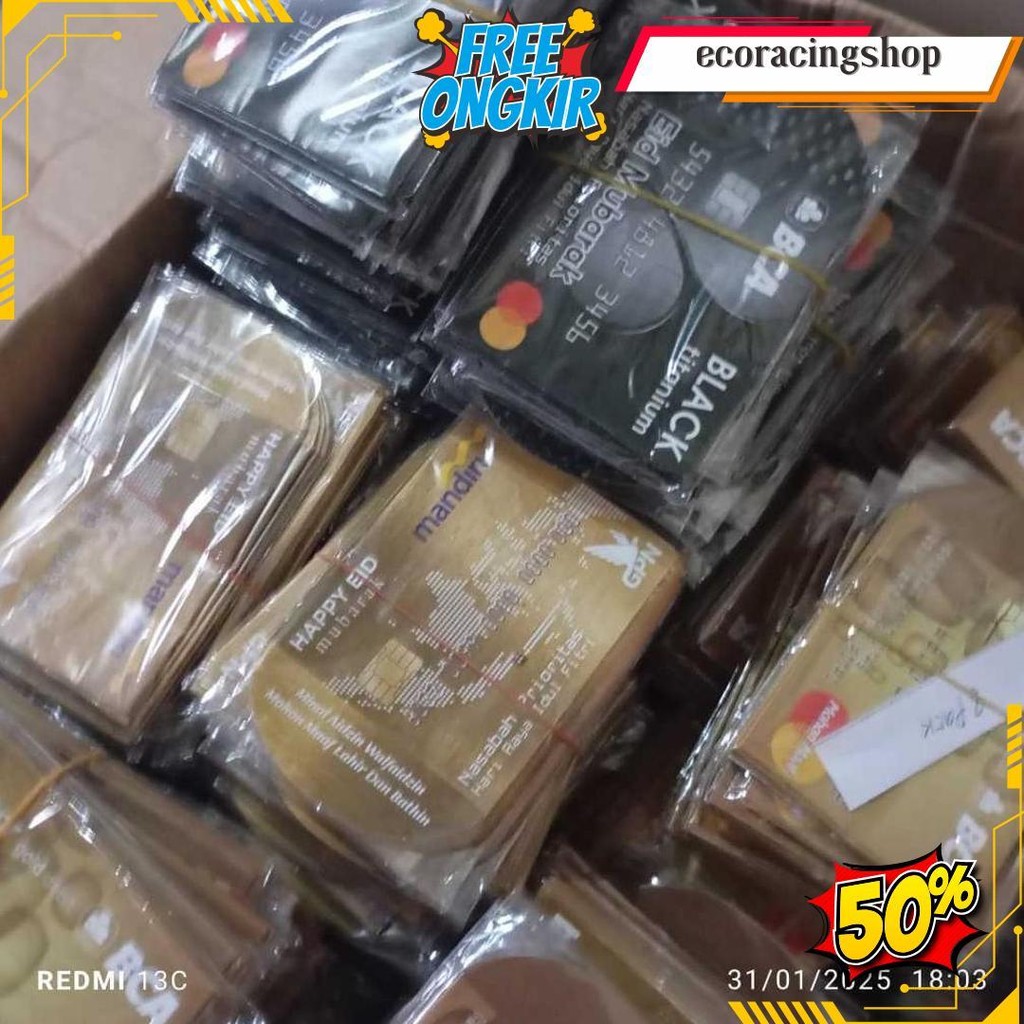 

(50 Pcs) Amplop Lebaran Motif Atm 2025 Terlaris