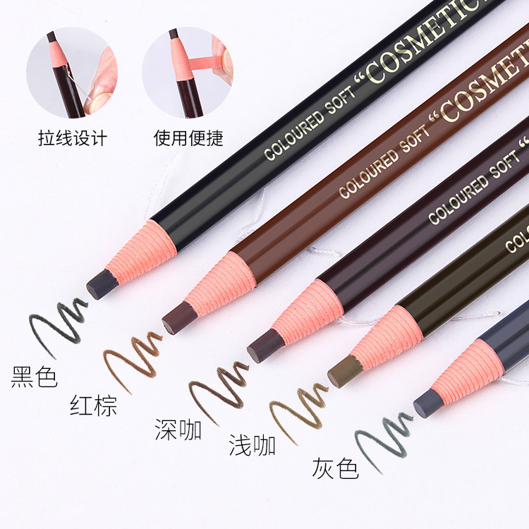 for Makeup Artists1818Waterproof Pull Line Pen Manufacturer Pull Line Eyebrow Pen Tear Pull Hard Cor