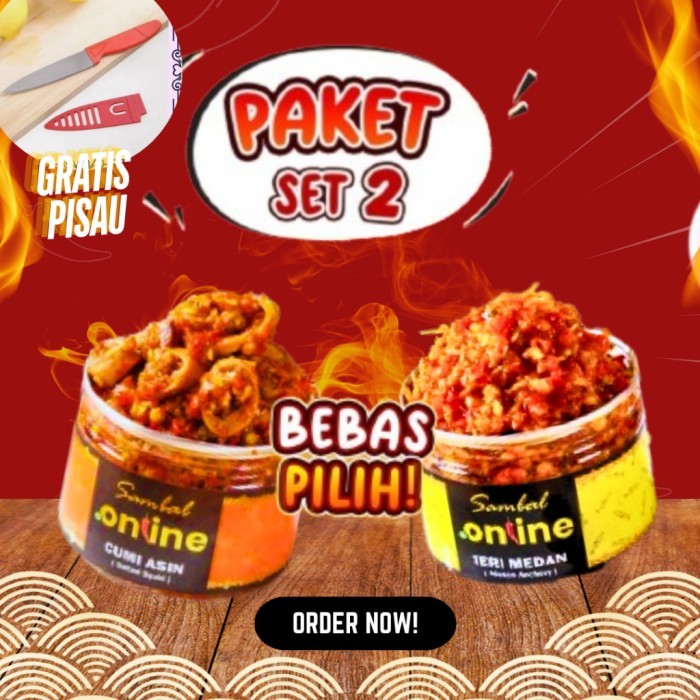 

TERLARIS SAMBAL CUMI ASIN / TERI MEDAN / PAKET HEMAT SAMBEL ONLINE MURAH!!! MURAH