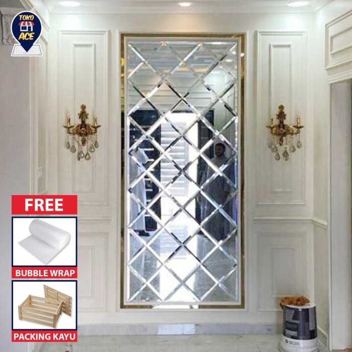 Custom Dekorasi Cermin Kaca Dinding Bevel/Kaca Bevel/Cermin Bevel