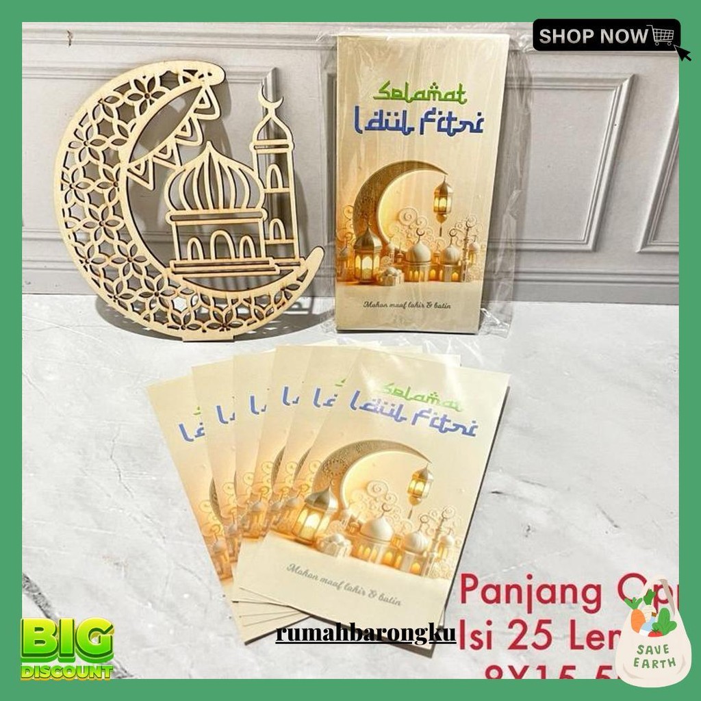 

Amplop Lebaran Panjang +- 25 Lembar Uang Tidak Perlu Lipat - Angpao Idul Fitri Cod