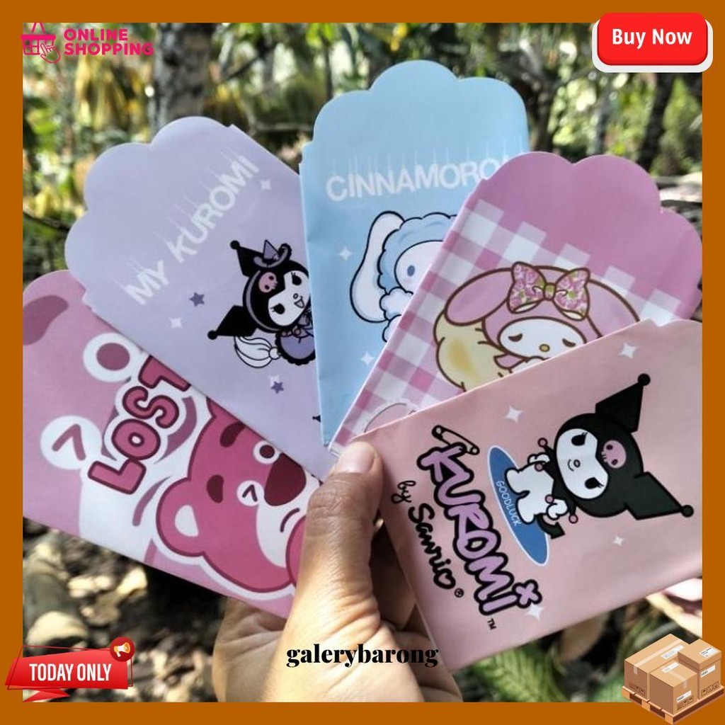 

Amplop Angpao Lebaran Medium Motif Sanrio Lotso Kuromi Hewan Isi 10 Pcs Siap Kirim