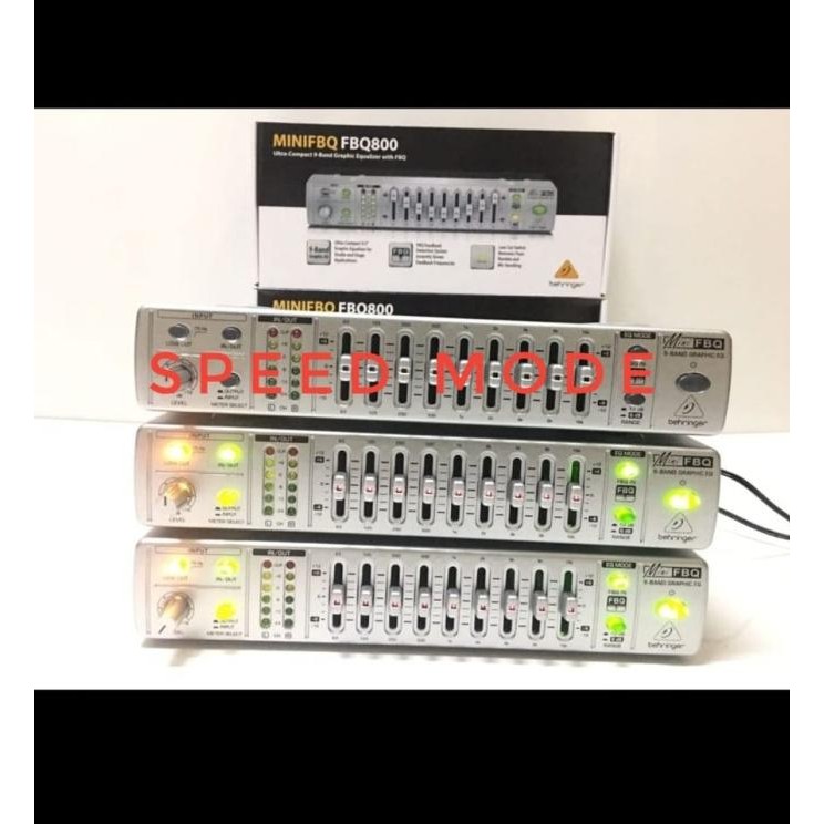 EQUALIZER BEHRINGER NIFBQ FBQ800 EQUALIZER NI 1x9 BAND FBQ 800