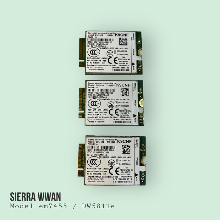 Modul Wwan 4G For Dell Only, Sierra Qualcomm EM7455 Dw5811e