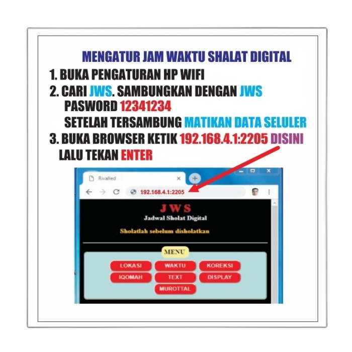 modul kit jam masjid digital 7 segmen