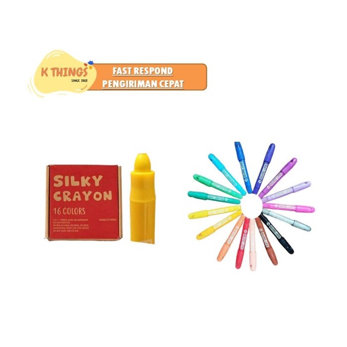 

MOBEE Silky Crayon Mainan Edukasi Alat Tulis Gambar Kado Anak 3+